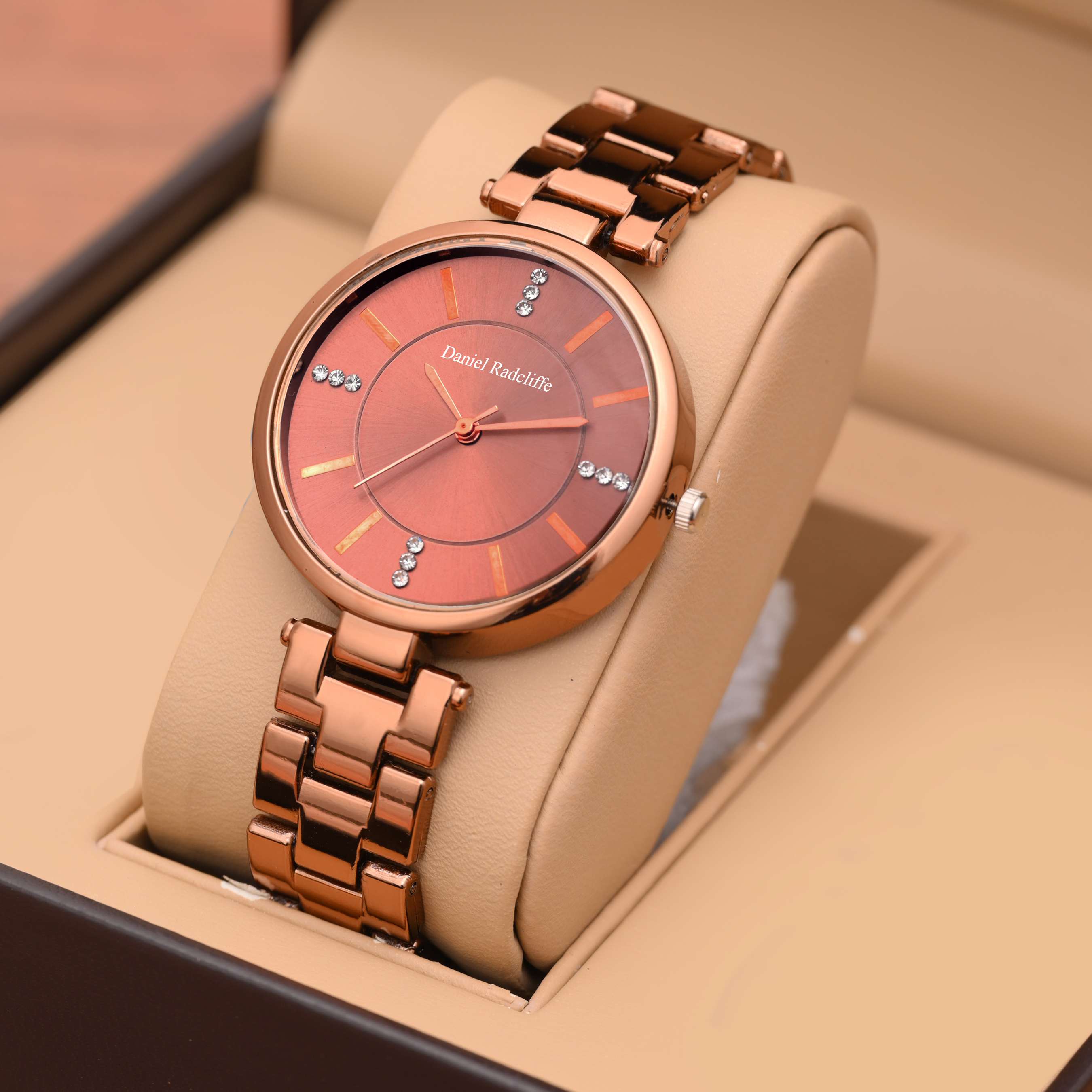Daniel Radcliffe DB Brown Color Watch For Women